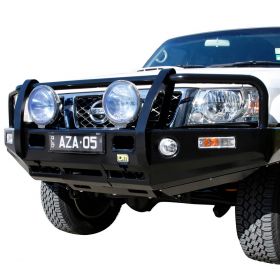 TJM OUTBACK HEAVY DUTY BUMPER BLACK STEEL