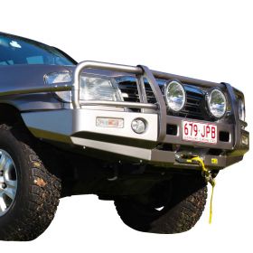 TJM OUTBACK HEAVY DUTY BUMPER BLACK STEEL