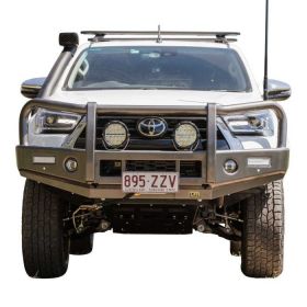 TJM OUTBACK HEAVY DUTY BUMPER BLACK STEEL