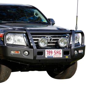 TJM OUTBACK HEAVY DUTY BUMPER BLACK STEEL