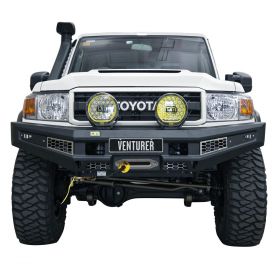 TJM VENTURER HEAVY DUTY BUMPER BLACK STEEL